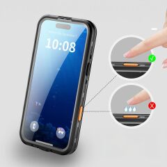 iPhone 17 Pro Max Uyumlu Su Geçirmez Kılıf MagSafe IP68 Waterproof Anti Shock Anti Dust Kapak