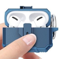 Airpods Pro 2. Nesil Uyumlu Kılıf Kilitli Tasarım Tuşlu Darbe Emici Üstün Koruma Kulaklık Kılıfı