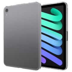 iPad Mini 6. Nesil 2021 Uyumlu Şeffaf Silikon Kılıf Esnek TPU Kapak Arkası Buzlu Tablet Kılıfı