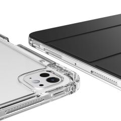 iPad Pro 13 M4 2024 uyumlu Sürgülü Kapaklı Kılıf Kalem Bölmeli Standlı Mıknatıslı Ayrılabilen Kapak Siyah
