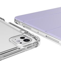 iPad Pro 11 M4 2024 uyumlu Sürgülü Kapaklı Kılıf Kalem Bölmeli Standlı Mıknatıslı Ayrılabilen Kapak Levander Gray