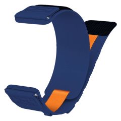Amazfit GTR / GTR 2 / GTR 2e 47 mm Bileklik Kordon İnovatif Tasarım Geniş Hasır Kumaş Kayış Cırtlı Lacivert