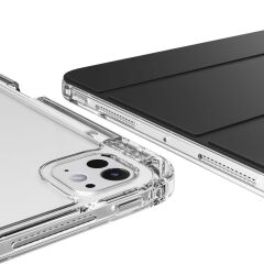 iPad Pro 11 M4 2024 uyumlu Sürgülü Kapaklı Kılıf Kalem Bölmeli Standlı Mıknatıslı Ayrılabilen Kapak Siyah