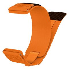Amazfit GTR / GTR 2 / GTR 2e 47 mm Bileklik Kordon İnovatif Tasarım Geniş Hasır Kumaş Kayış Cırtlı Turuncu