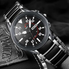 Huawei Watch GT 5 Pro GT 5 46 mm Uyumlu Seramik Metal Kordon Seramik Metal Kayış