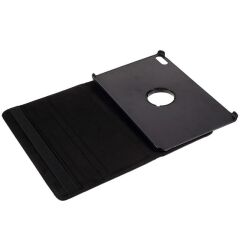 Honor Pad 8 12'' Uyumlu Kapaklı Kılıf 360 Dönebilen Standlı Smart Uyku Modlu PU Deri Tablet Klıfı Siyah