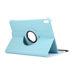 Honor Pad 8 12'' Uyumlu Kapaklı Kılıf 360 Dönebilen Standlı Smart Uyku Modlu PU Deri Tablet Klıfı Turkuaz
