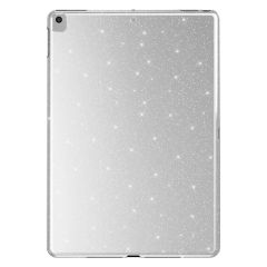 iPad 7. 8. 9. Nesil 10.2'' uyumlu Simli Silikon Kılıf Işıltılı Parlak Kapak Esnek TPU Gümüş