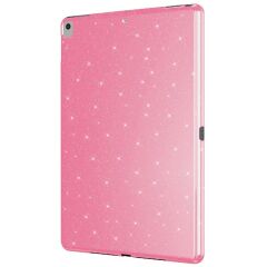 iPad 7. 8. 9. Nesil 10.2'' uyumlu Simli Silikon Kılıf Işıltılı Parlak Kapak Esnek TPU Pembe