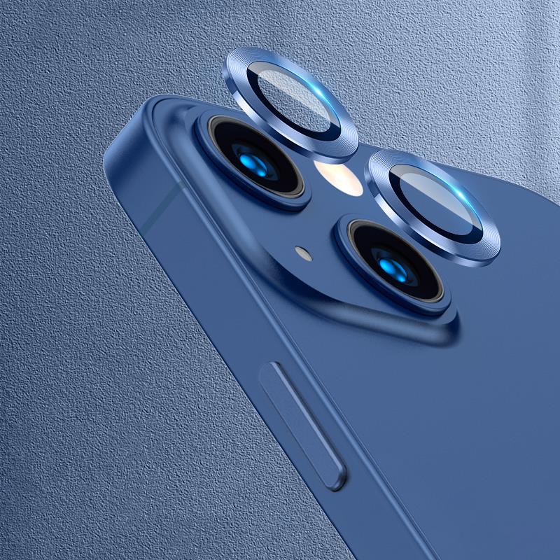 iPhone 13 Kamera Lens Koruyucu Cam Tempered Glass Mavi
