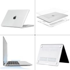 MacBook Air 13 M1 2021 Kılıf Koruyucu Kapak 13.3'' A2337 Uyumlu Şeffaf Parlak Tasarım Hava Kanallı