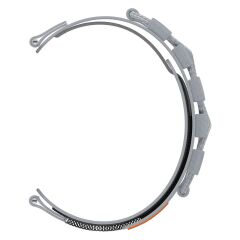 Huawei Watch GT 3 / GT3 Pro 46 mm Bileklik Kordon İnovatif Tasarım Geniş Hasır Kumaş Kayış Cırtlı Gri