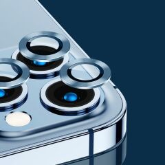 iPhone 13 Pro Kamera Lens Koruyucu Cam Tempered Glass Mavi