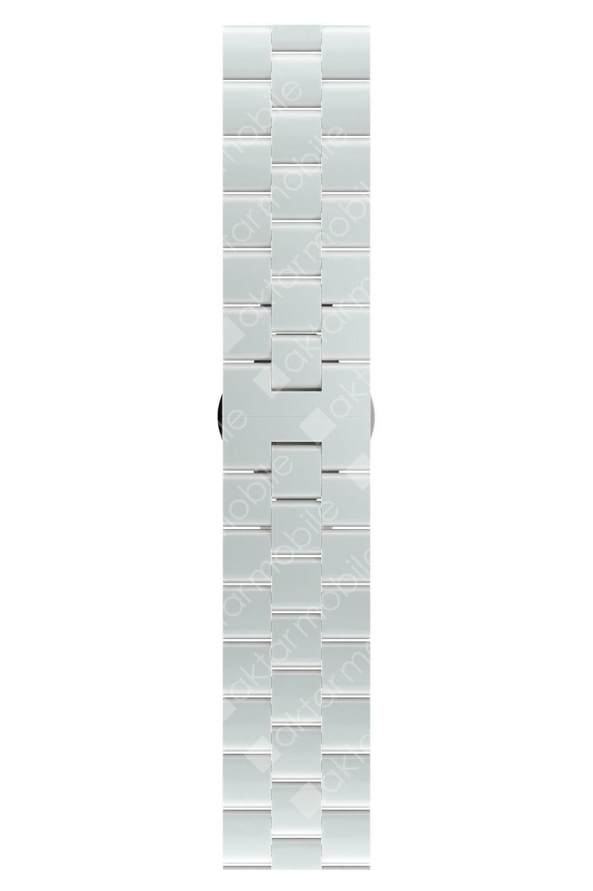 Apple Watch 7 6 SE 5 4 3 2 1 - 42 / 44 / 45 mm uyumlu Seramik Kordon Premium Seramik Kayış