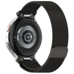 Galaxy Watch 4 40 / 44 mm Tam Uyumlu Mıknatıslı Hasır Metal Örgü Kordon Kayış Orijinal Pim