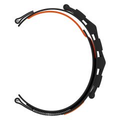Huawei Watch GT Runner GT3 SE 46 mm Bileklik Kordon İnovatif Tasarım Geniş Hasır Kumaş Kayış Cırtlı Siyah