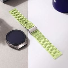 Huawei Watch GT 5 Pro GT 5 46 mm Uyumlu Kordon Renkli Şeffaf Kayış Plastik Kordon Sarı