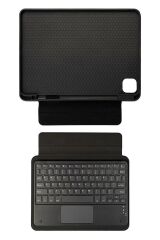 iPad Air 4. 5. Nesil 10.9'' Uyumlu Klavyeli Kılıf Standlı Bluetooth Klavye Trackpad Keyboard