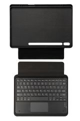 Galaxy Tab S7 FE LTE 12.4'' Uyumlu Klavyeli Kılıf Standlı Bluetooth Klavye Trackpad Keyboard