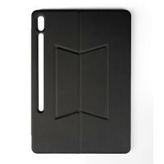 Galaxy Tab S7+ Plus 12.4'' Uyumlu Klavyeli Kılıf Standlı Bluetooth Klavye Trackpad Keyboard