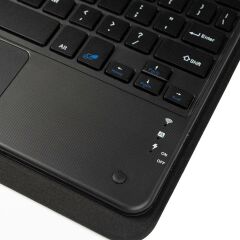 Galaxy Tab S7+ Plus 12.4'' Uyumlu Klavyeli Kılıf Standlı Bluetooth Klavye Trackpad Keyboard