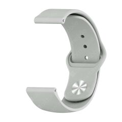 Redmi Watch 3 Active Uyumlu Silikon Kordon Premium Spor Kayış Jel Silikon Spor Kordon Gri