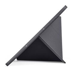 Galaxy Tab S11 2025 11'' uyumlu Kılıf Kalem Bölmeli Tri Folding Standlı Arkası Silikon Kapak Siyah