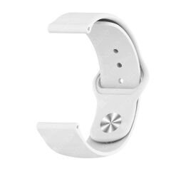 Redmi Watch 3 Active Uyumlu Silikon Kordon Premium Spor Kayış Jel Silikon Spor Kordon Beyaz