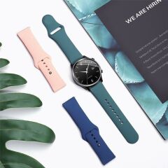 Redmi Watch 3 Active Uyumlu Silikon Kordon Premium Spor Kayış Jel Silikon Spor Kordon Beyaz