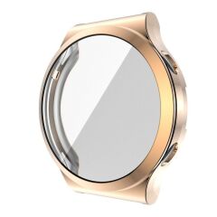 Huawei GT 2 Pro Ekran Koruyucu Kasa Koruma Full Body Gard Tüm Gövde Koruyucu Tam Koruma 360 ° Rose Gold
