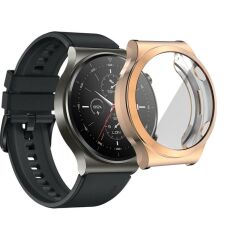 Huawei GT 2 Pro Ekran Koruyucu Kasa Koruma Full Body Gard Tüm Gövde Koruyucu Tam Koruma 360 ° Rose Gold