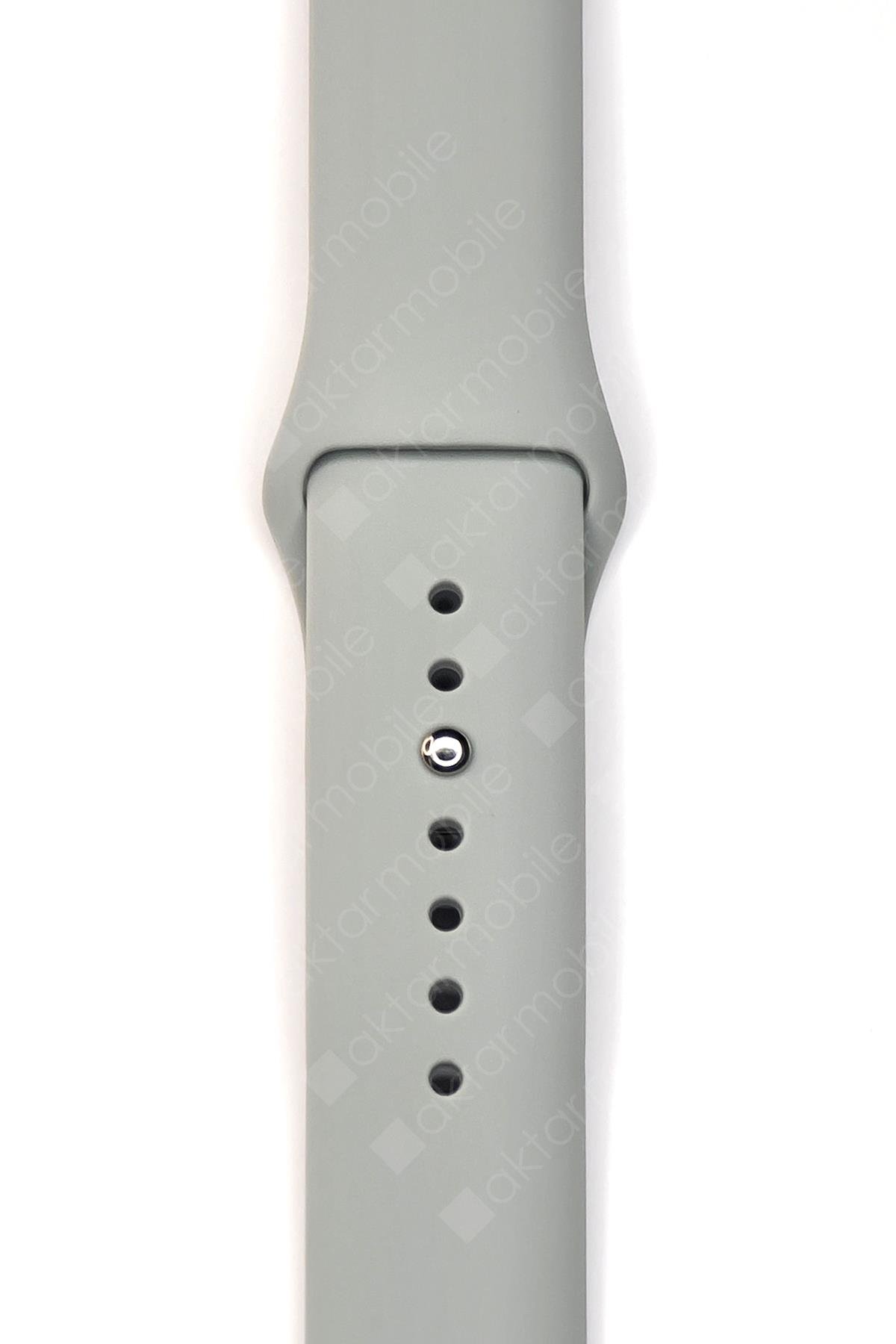 Redmi Watch 3 Active Uyumlu Silikon Kordon Premium Spor Kayış Jel Silikon Spor Kordon Gri