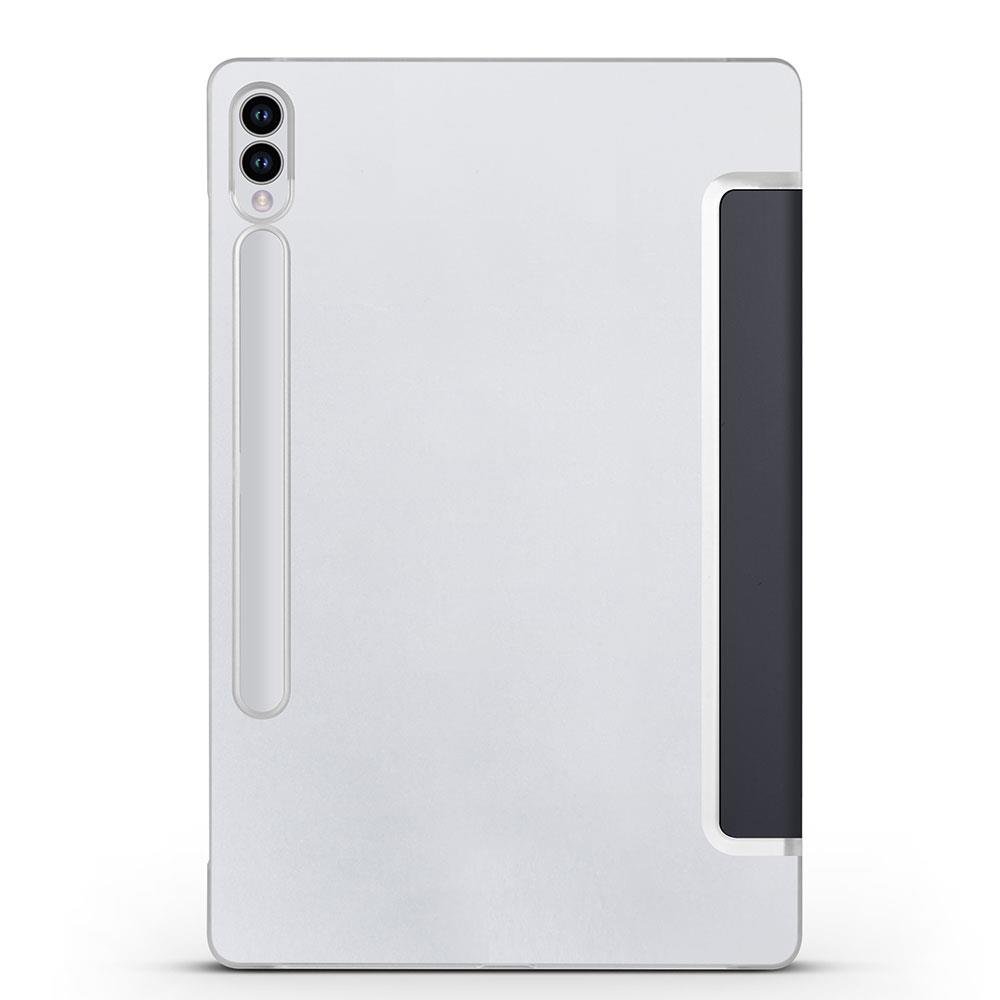 Galaxy Tab S9 FE+ Plus Kapaklı Kılıf Standlı Flip Smart Akıllı Kapak Uyku Modlu Tablet Kılıfı Siyah