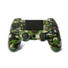 Kablosuz Oyun Kolu Titreşimli - Touchpad Bluetooth Gamepad - Wireless Joystick - PS4 / PC / Laptop Yeşil