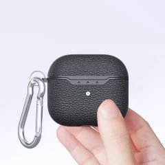 Airpods 3. Nesil Uyumlu Kılıf Silikon Kulaklık Kılıfı Deri Görünümlü Tasarım