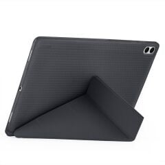 Galaxy Tab S11 Ultra 2025 14.6'' uyumlu Kılıf Kalem Bölmeli Tri Folding Standlı Arkası Silikon Kapak