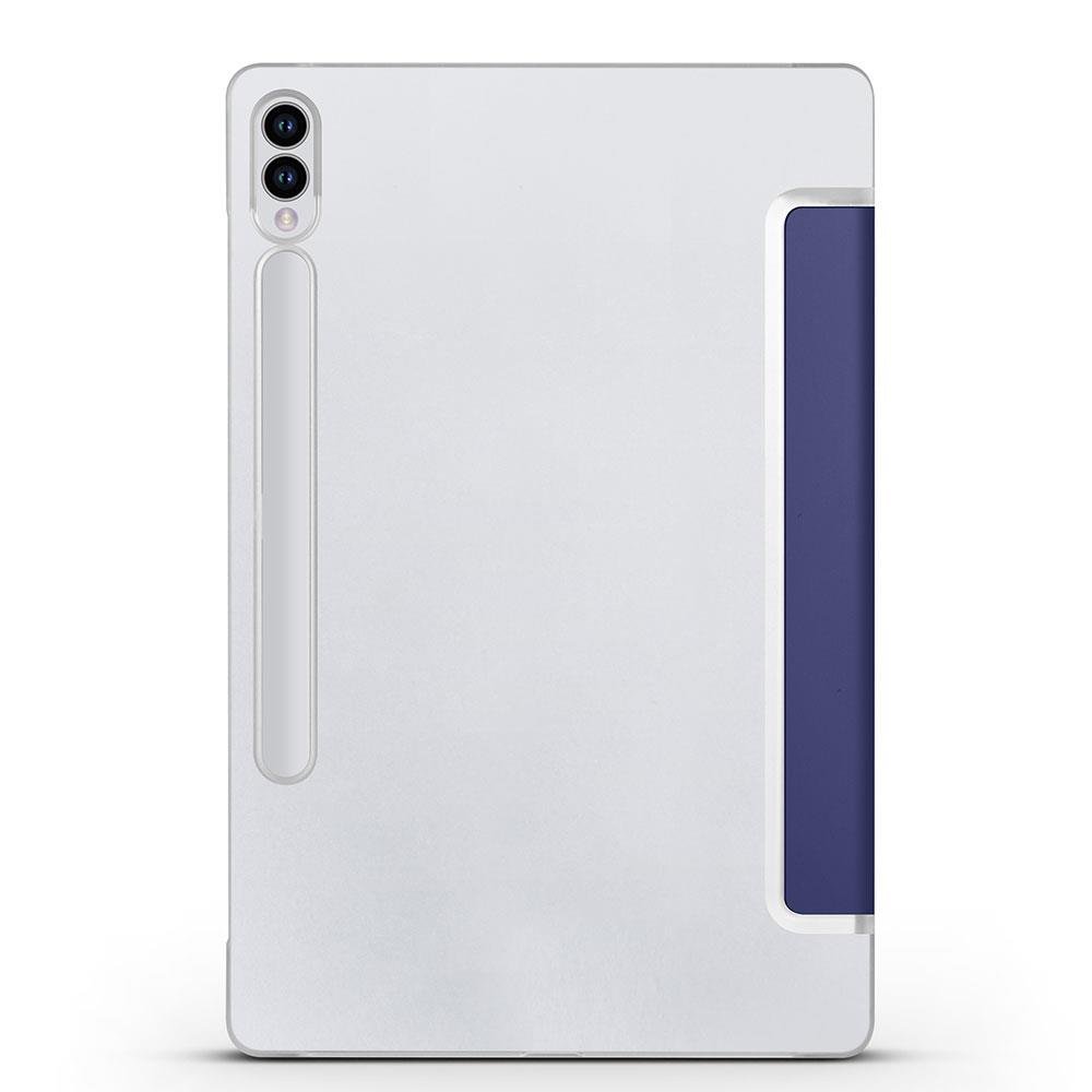 Galaxy Tab S9 FE+ Plus Kapaklı Kılıf Standlı Flip Smart Akıllı Kapak Uyku Modlu Tablet Kılıfı Lacivert