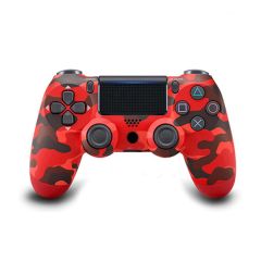 PS4 Oyun Kolu Titreşimli - Touchpad - Kablosuz Bluetooth Gamepad - Wireless Joystick Kırmızı