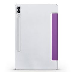 Galaxy Tab S9 FE+ Plus Kapaklı Kılıf Standlı Flip Smart Akıllı Kapak Uyku Modlu Tablet Kılıfı Mor