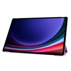 Galaxy Tab S9 FE+ Plus Kapaklı Kılıf Standlı Flip Smart Akıllı Kapak Uyku Modlu Tablet Kılıfı Mor