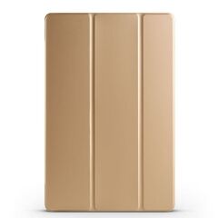Galaxy Tab S9 FE+ Plus Kapaklı Kılıf Standlı Flip Smart Akıllı Kapak Uyku Modlu Tablet Kılıfı Gold