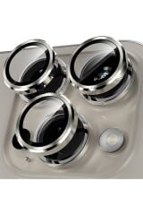 iPhone 15 Pro & iPhone 15 Pro Max Uyumlu Premium Safir Kamera Lens Koruyucu Tam Koruma Temperli Cam Mavi