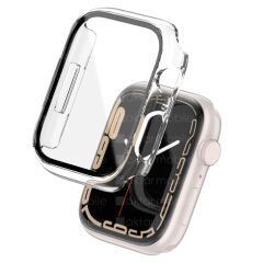 Apple Watch 9 45 mm uyumlu Ekran Koruyucu Kasa Koruma Full Body Gard Tüm Gövde Koruyucu Tam Koruma Şeffaf