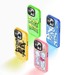 Apple iPhone 14 Pro Max Kılıf Airbagli TPU Yazı Temalı Benks Dynamic New Kapak