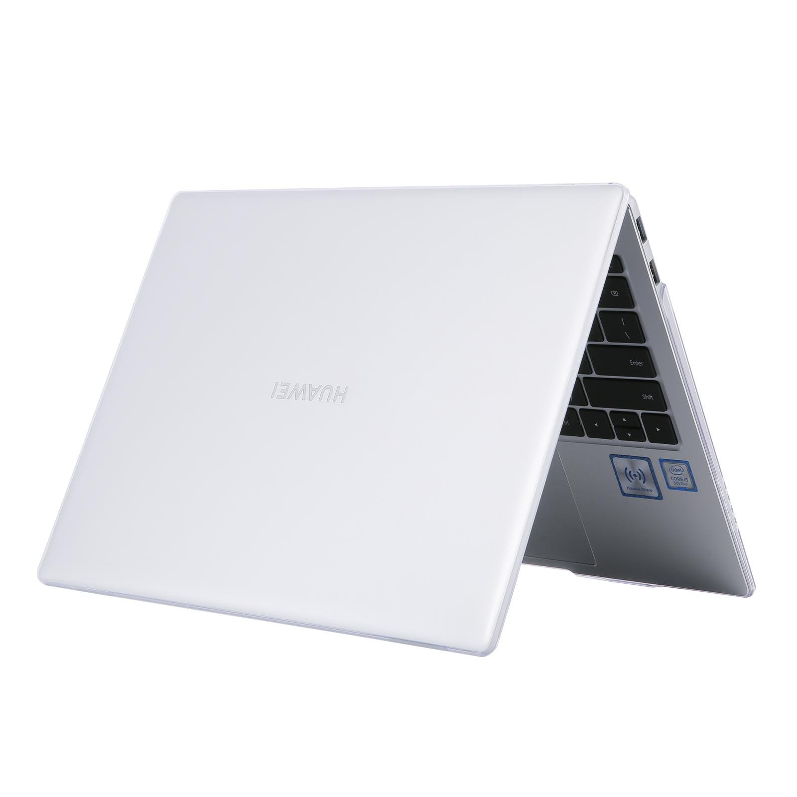 Huawei MateBook D14 2021 uyumlu Kılıf Koruyucu Kapak Parlak Şeffaf Tasarım Hava Kanallı