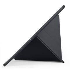Galaxy Tab S11 Ultra 2025 14.6'' uyumlu Kılıf Kalem Bölmeli Tri Folding Standlı Arkası Silikon Kapak Siyah