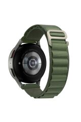 Huawei Watch GT 5 Pro GT 5 46 mm uyumlu Kordon Alpine Loop Kumaş Örgü Kayış Yeşil