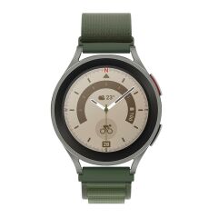 Huawei Watch GT 5 Pro GT 5 46 mm uyumlu Kordon Alpine Loop Kumaş Örgü Kayış Yeşil