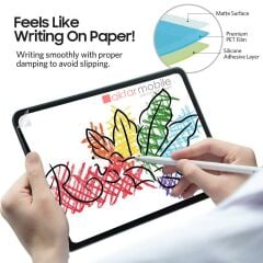 Galaxy Tab S10+ Plus 12.4'' SM-X820 2024 uyumlu Paper Like Ekran Koruyucu Kağıt Hissi Mat Yüzey