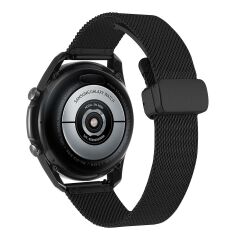 Huawei Watch GT 5 Pro GT 5 46 mm Uyumlu Hasır Metal Kordon Magnetik D Tokalı Tel Örgü Kayış